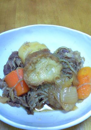 圧力鍋で超ウマ肉じゃが 仙台麩入り-レシピのメイン写真