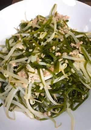 切昆布ともやしの炒め物-レシピのメイン写真