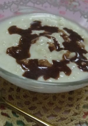 チョコソースonカスタードヨーグルト❀-レシピのメイン写真