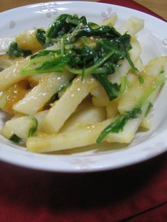◇長芋と水菜のからし酢味噌和え◇-レシピのメイン写真