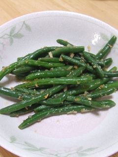 さやいんげんのにんにく炒め-レシピのメイン写真
