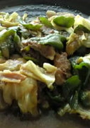 サバ味噌煮の残りでする野菜の味噌炒め-レシピのメイン写真