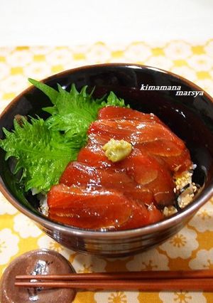 お店の味みたい♪まぐろのづけ丼♪-レシピのメイン写真