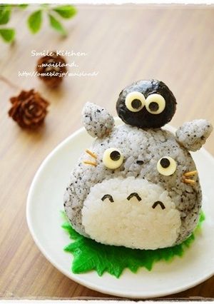 トトロおにぎり*キャラ弁-レシピのメイン写真