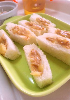 離乳食*バナナきな粉サンドイッチ-レシピのメイン写真