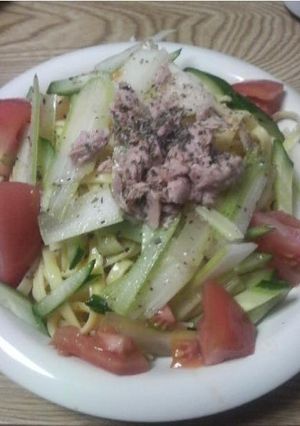 セロリと夏野菜の冷たいパスタ☆-レシピのメイン写真