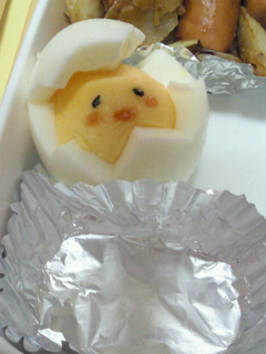 簡単キャラ弁*ゆで玉子でひよこちゃん-レシピのメイン写真