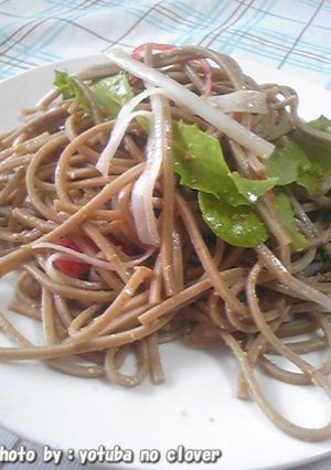 残り物のお蕎麦で☆中華風そばサラダ-レシピのメイン写真