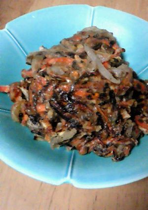 新玉ねぎとにんじんと塩昆布でチヂミ風-レシピのメイン写真