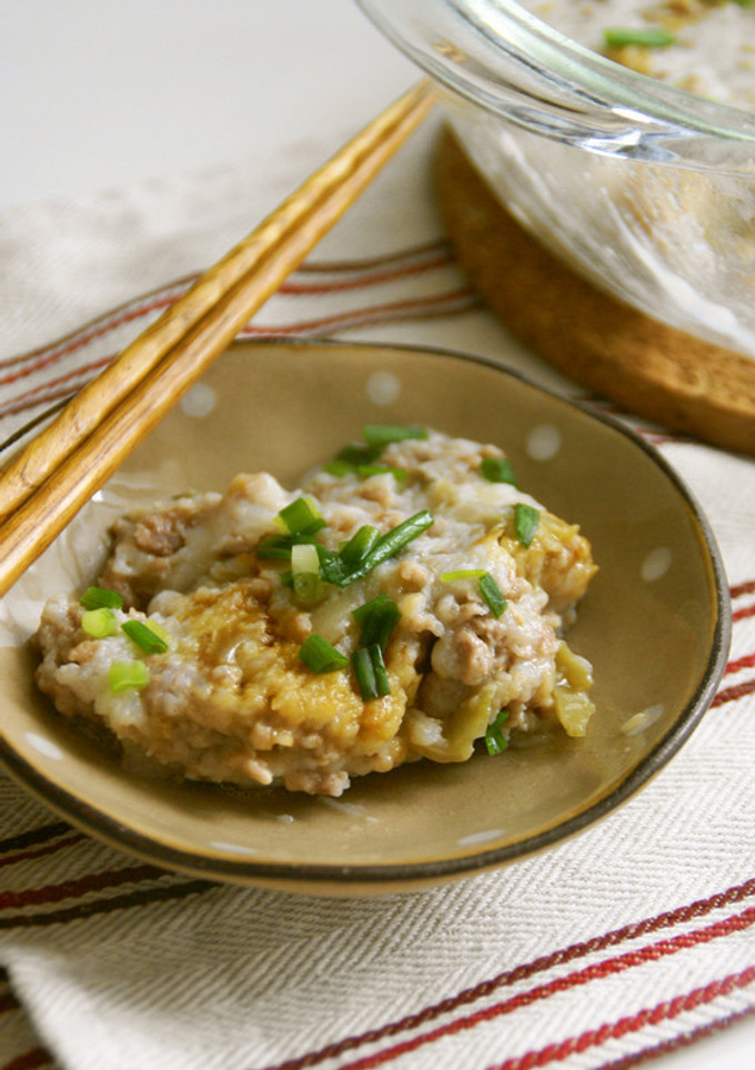 簡単☆長芋と挽肉の中華風レンジ蒸し-レシピのメイン写真
