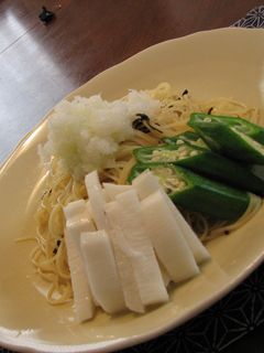 簡単♪和風スパ(塩こんぶとねばねば)-レシピのメイン写真