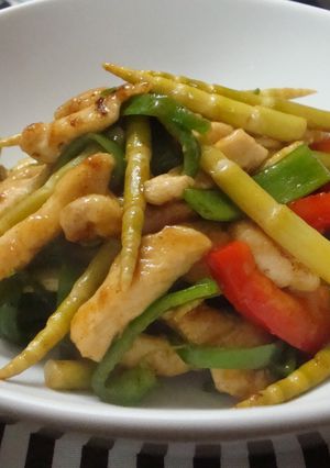 本格中華の味♪鶏むね肉と笹竹の青椒肉絲-レシピのメイン写真