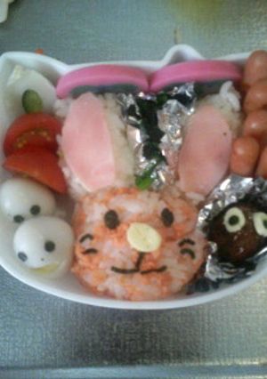 キャラ弁☆うさぎ♪-レシピのメイン写真