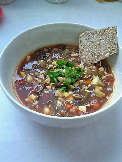 酸っぱピリ辛*夏の食べる冷製スープ-レシピのメイン写真