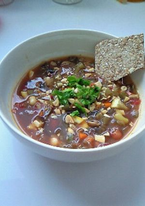 酸っぱピリ辛＊夏の食べる冷製スープ-レシピのメイン写真