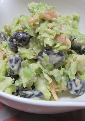 キムチ味♪黒豆コールスローサラダ♪-レシピのメイン写真
