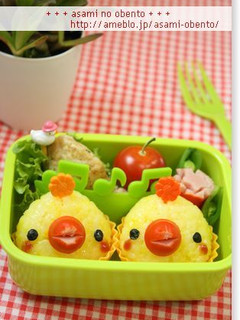 【キャラ弁】簡単小鳥おにぎり。-レシピのメイン写真
