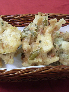 筍とツナと野沢菜漬のかき揚-レシピのメイン写真