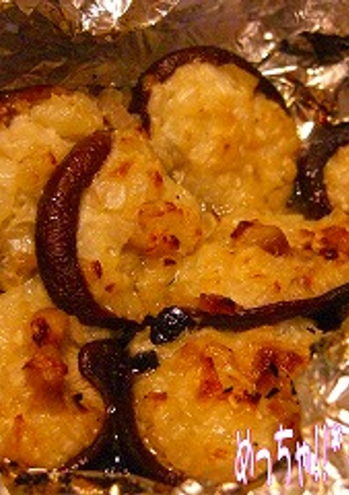 椎茸のマヨバタホイル焼き-レシピのメイン写真