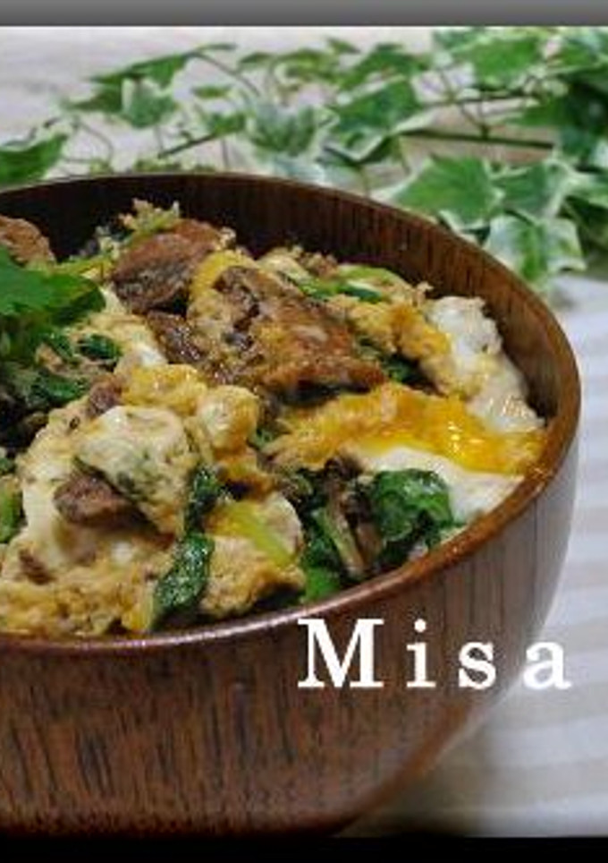 ３分で完成！いわし蒲焼き玉子丼-レシピのメイン写真