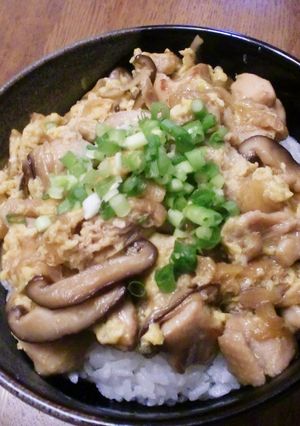 こんこんキツネの親子丼-レシピのメイン写真