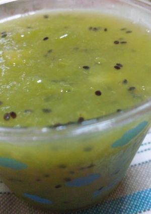 粒々✿ プチプチ✿ キウイ寒天✿-レシピのメイン写真