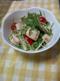 水菜と豆腐のサラダ-レシピのメイン写真