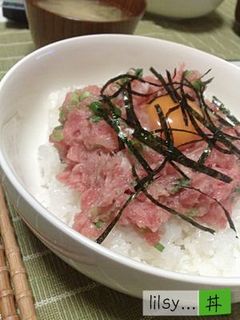 ★簡単★ 月見ねぎとろ丼-レシピのメイン写真
