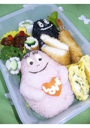 バーバーパパとモジャモキャラ弁☆☆-レシピのメイン写真