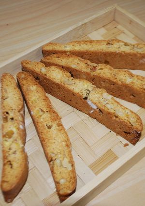 甘さ控えめ♡胡桃と栗の和風ビスコッティ-レシピのメイン写真