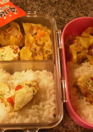 しゅうまい弁当　2人分　シンガポールより-レシピのメイン写真