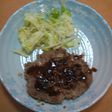 オイスターソースで ふわふわハンバーグ