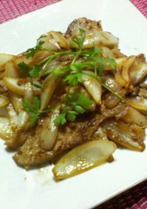 簡単☆ちょっとｴｽﾆｯｸ風な生姜焼き-レシピのメイン写真
