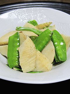 たけのこ・絹さやの炒め物-レシピのメイン写真