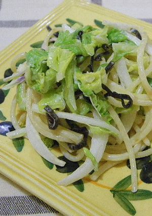 春野菜と塩こんぶのスパゲッティサラダ-レシピのメイン写真