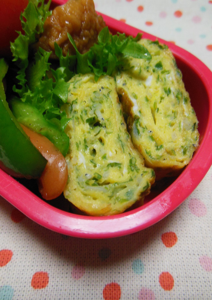 青海苔としらすの卵焼き✿-レシピのメイン写真