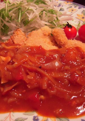 簡単♪デミグラスソースかけ-レシピのメイン写真