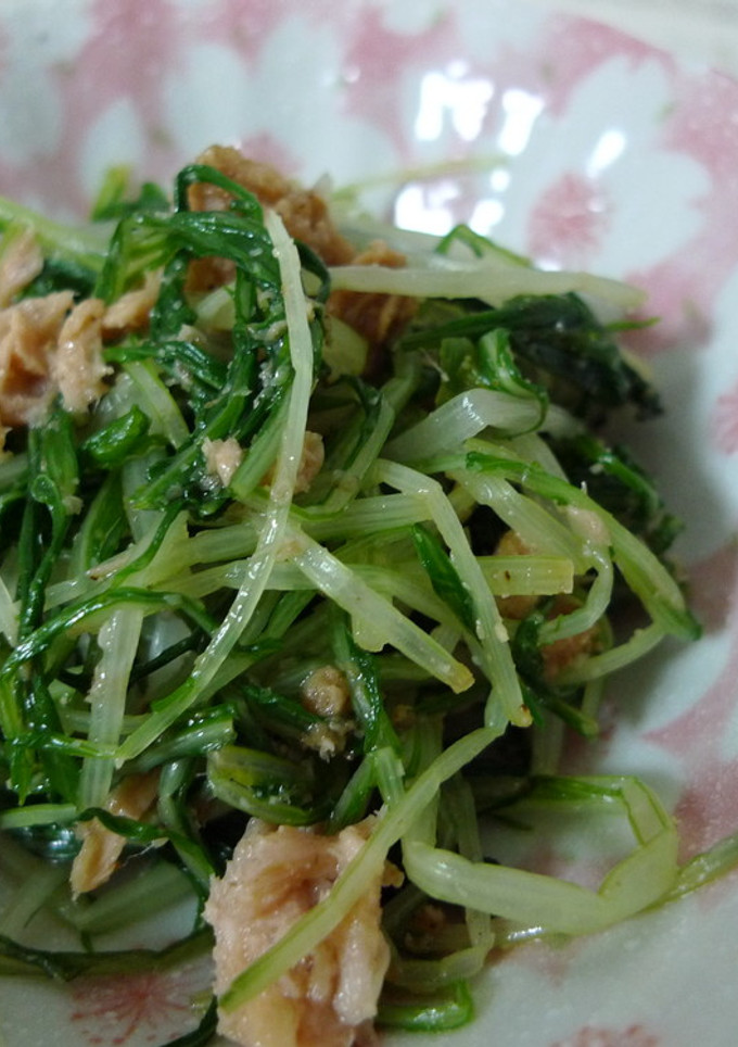 簡単！水菜とシーチキンのゴマ和え-レシピのメイン写真