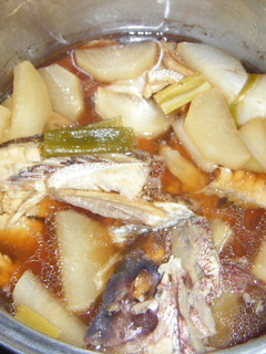 魚を食べよう!!鯛のあら煮-レシピのメイン写真