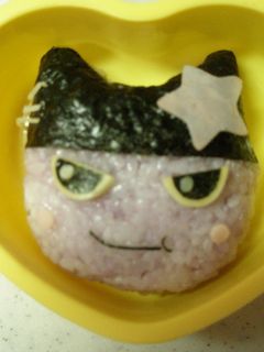 キャラ弁 たまごっち「くろまめっち」-レシピのメイン写真