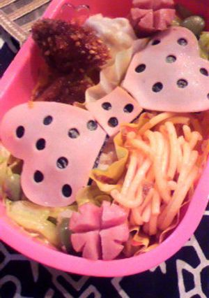 ☆女の子にリボンのお弁当☆-レシピのメイン写真