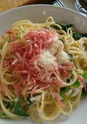 春香る★桜海老と三つ葉の濃厚チーズパスタ-レシピのメイン写真