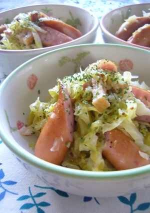 キャベツとウインナーのさっぱりお酢煮-レシピのメイン写真
