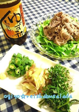 モリモリ♪薬味でたっぷり冷しゃぶサラダ-レシピのメイン写真