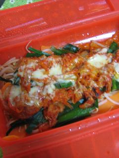 ルクエで野菜いっぱいキムチーズ-レシピのメイン写真