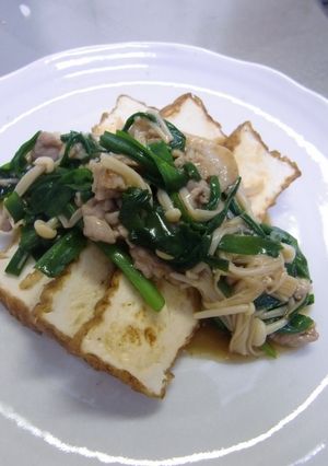 ヘルシー♡豆腐のニラあんかけ-レシピのメイン写真