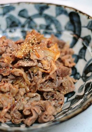 焼肉のタレで簡単！ご飯がすすむ豚キムチ♪-レシピのメイン写真