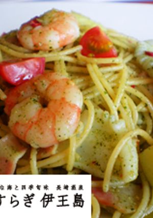 大葉のジェノベーゼ風パスタ-レシピのメイン写真