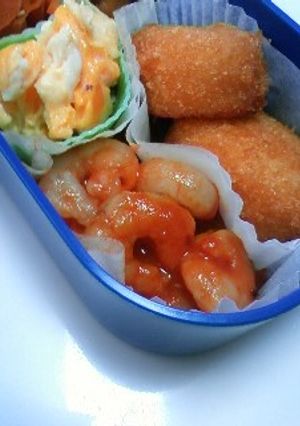 かんたん！お弁当用エビチリ♪-レシピのメイン写真