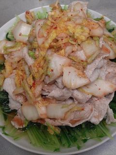 水菜でシャキシャキ!キムチ冷しゃぶ!-レシピのメイン写真